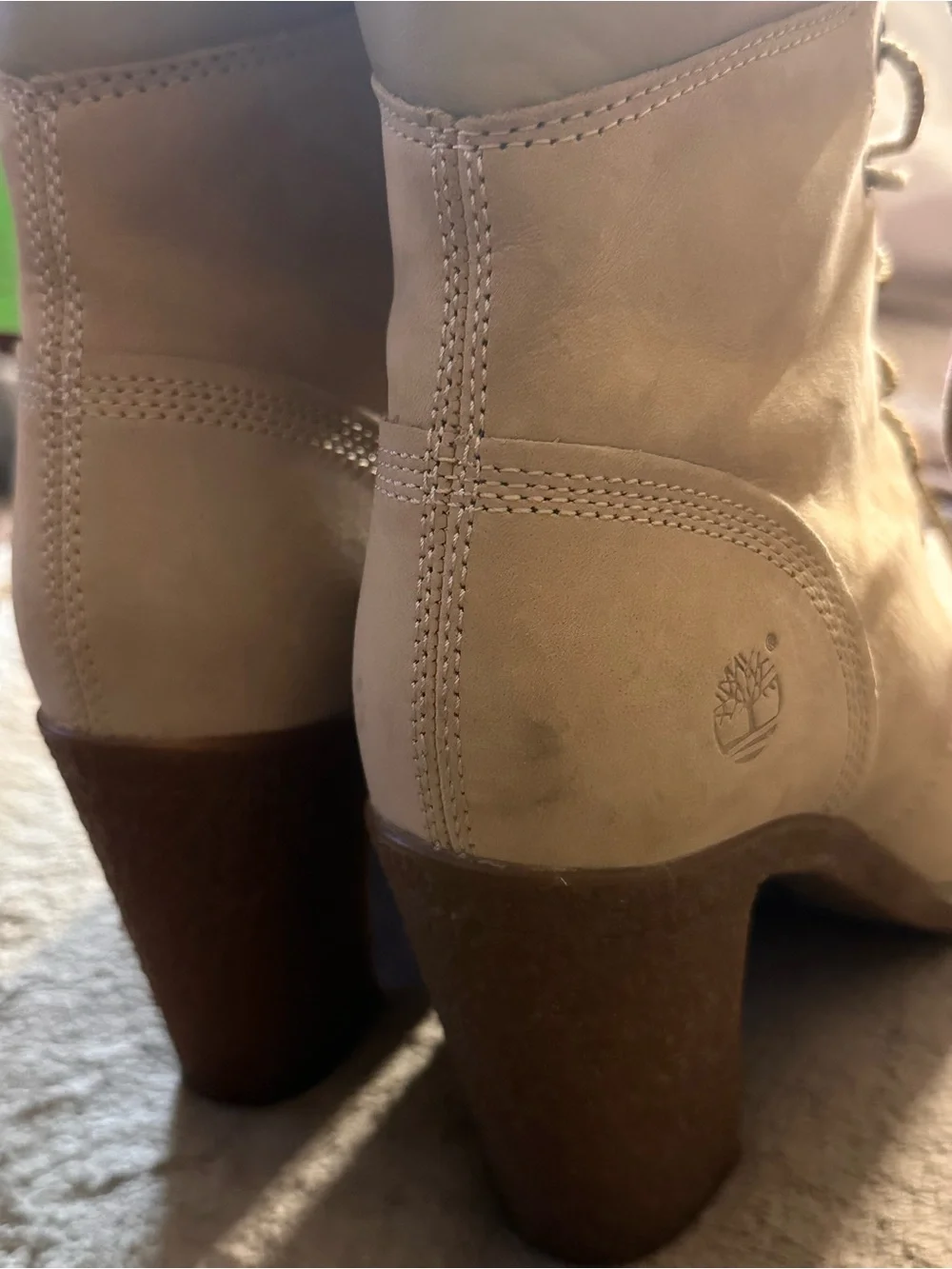 Timberland Women's Wheat Lace-Up Block Heel Boots